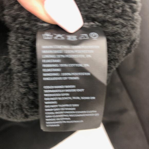 BARDOT Women's Shearling Bomber Jacket Small US 4 Black Faux Suede Cropped NWT - Picture 13 of 15